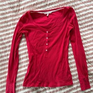 Victoria’s Secret red long sleeve